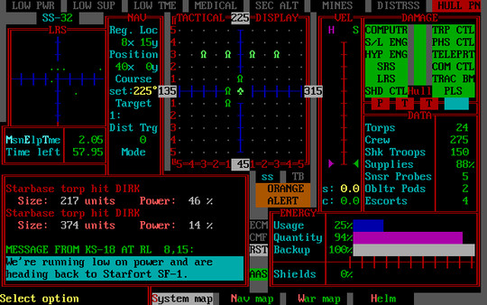 STAR FLEET II - Krellan Commander Version 2.0 Screenshot