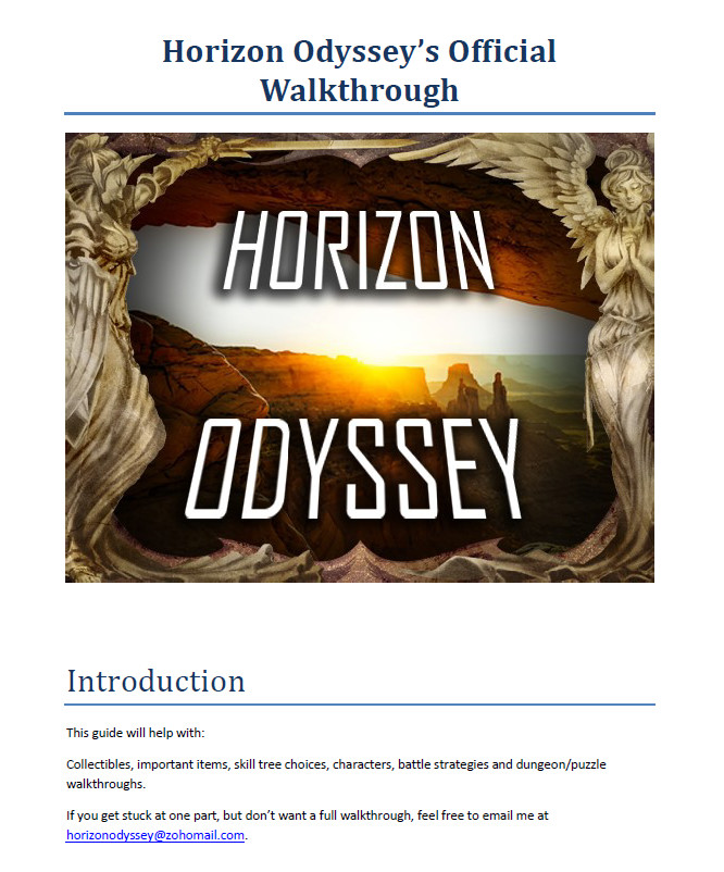 Horizon Odyssey - 180 Page Walkthrough Featured Screenshot #1