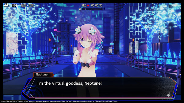 Neptunia Virtual Stars - Bikini Outfit: Goddess Set