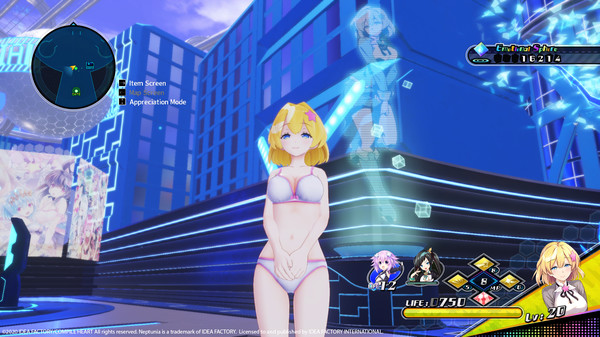 Neptunia Virtual Stars - Swimsuit Outfit: V-Idol Set
