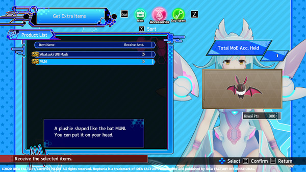 Neptunia Virtual Stars - Akatsuki UNI Pack