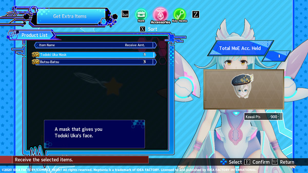Neptunia Virtual Stars - Todoki Uka Pack