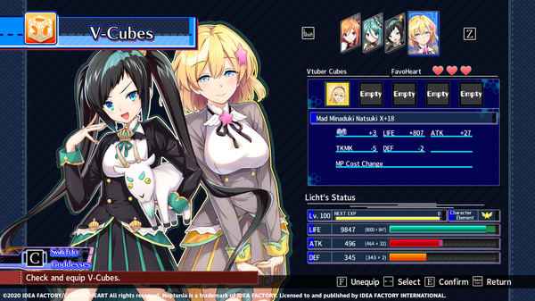 Neptunia Virtual Stars - Aogiri High School Pack