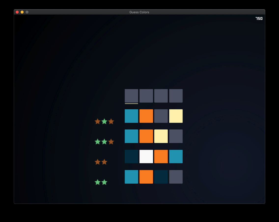 #4. Guess Colors (Steam) 由: Paulo Sigrist