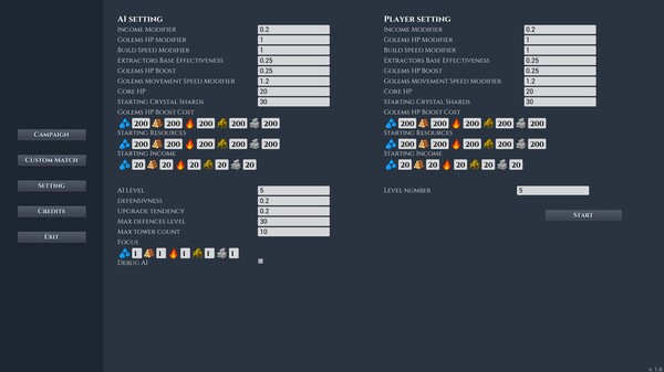Screenshot z Golems TD
