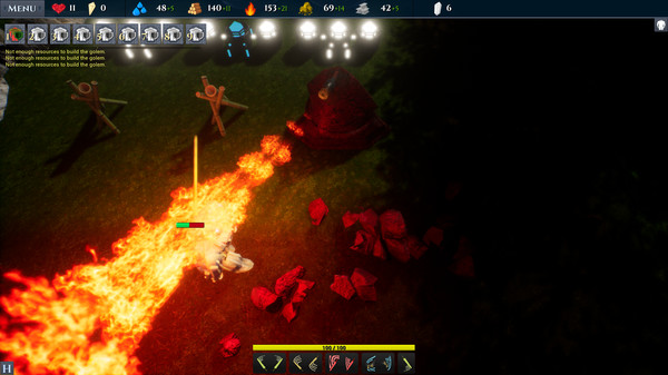 Screenshot z Golems TD