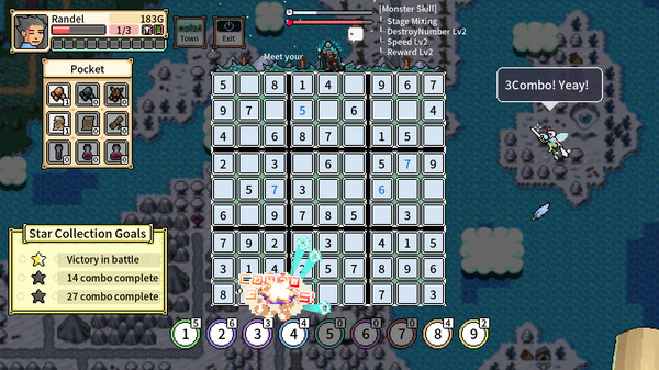 Screenshot z Sudoku RPG