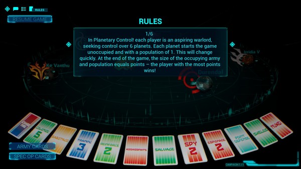 Screenshot z Planetary Control!