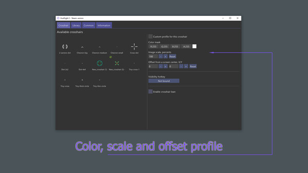 HudSight - crosshair overlay screenshot