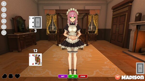 Screenshot z Bedroom Blackjack