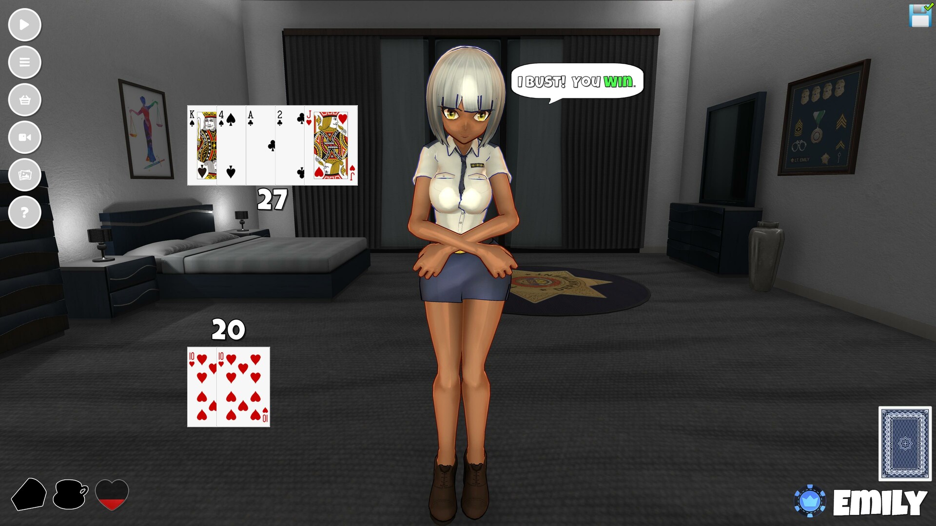 Bedroom Blackjack screenshot screenshot 2