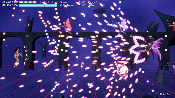Screenshot z Touhou Multi Scroll Shooting 2 Screenshot z Touhou Multi Scroll Shooting 2