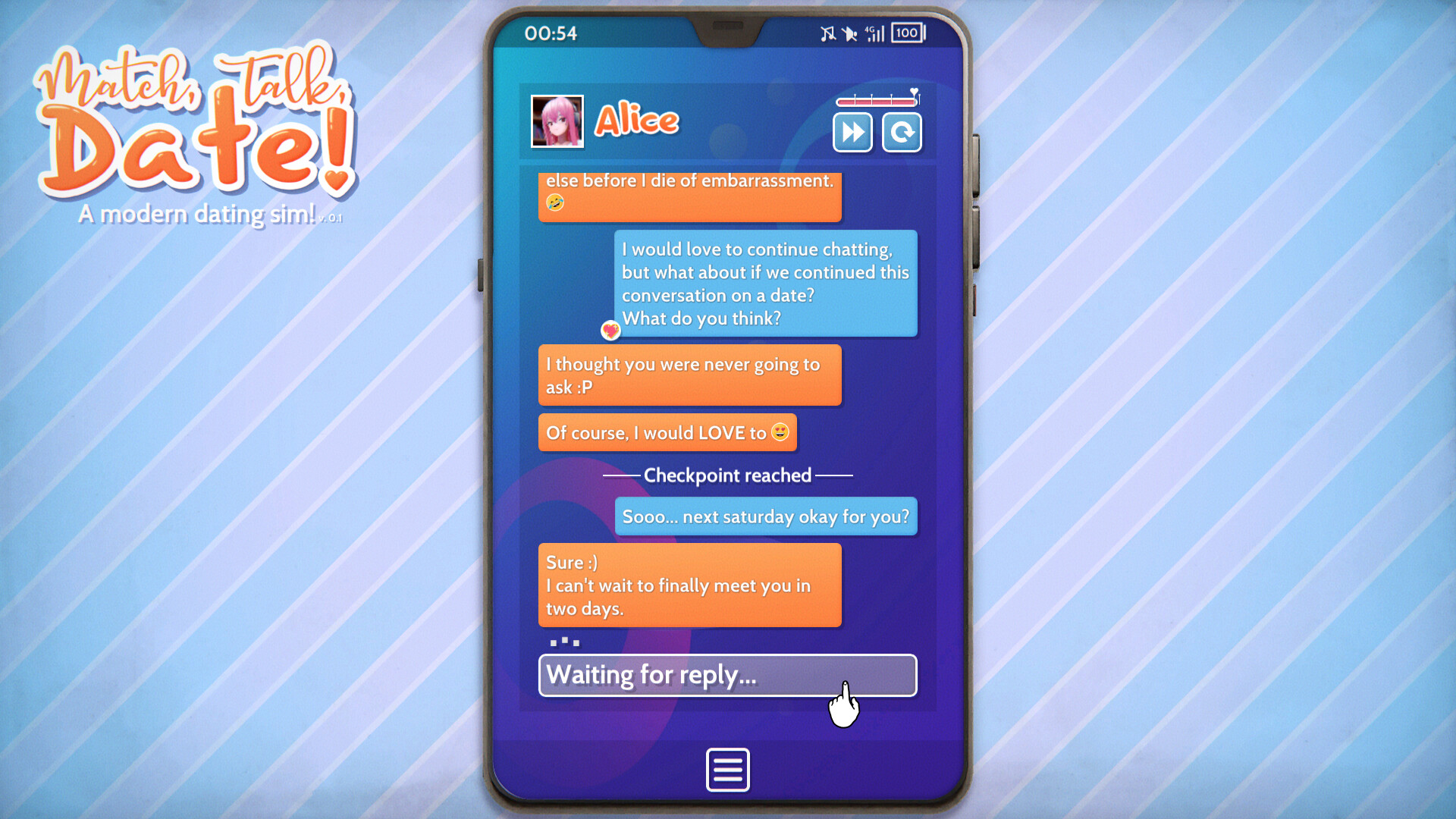 Match, Talk, Date! - A modern dating sim! screenshot #10
