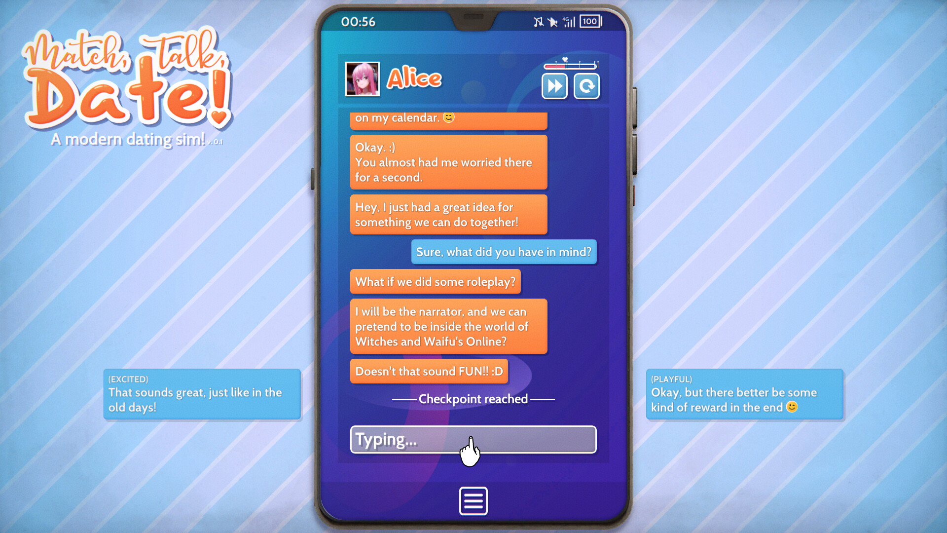 Match, Talk, Date! - A modern dating sim! screenshot #14