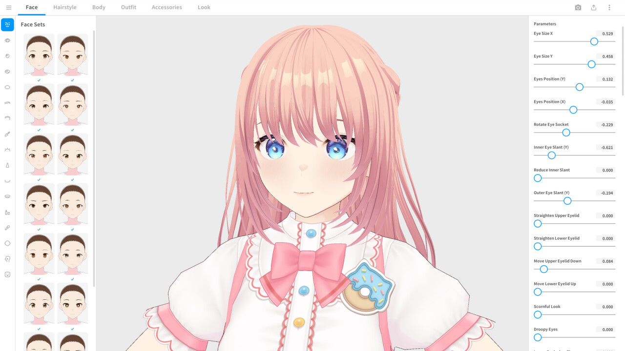 Screenshot of VRoid Studio v2.3.1