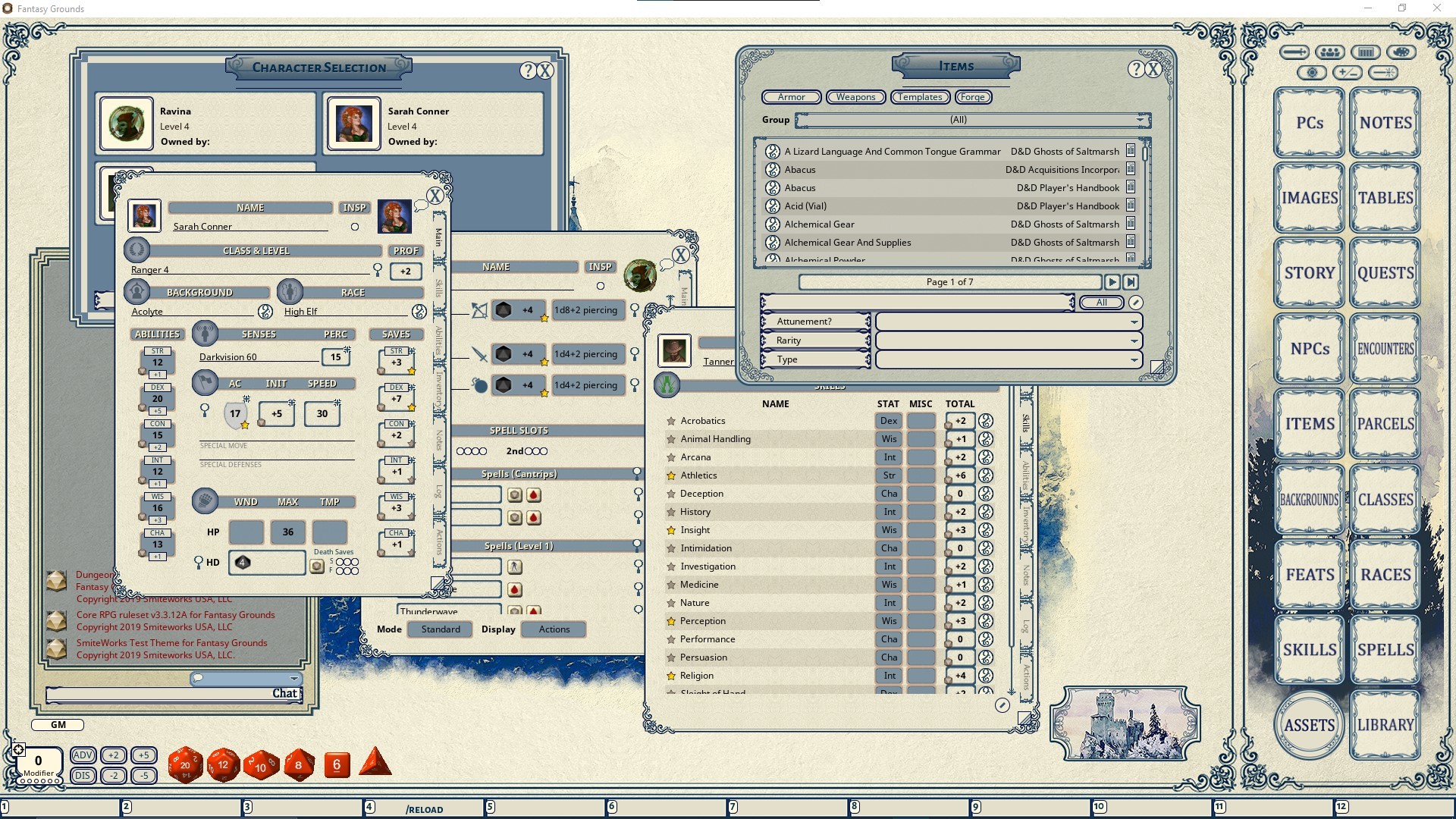 Fantasy Grounds - FG Theme - Winterのスクリーンショット 1