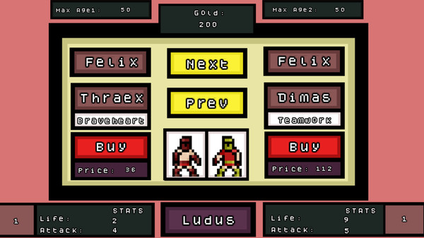 Screenshot z Gladiators IDLE