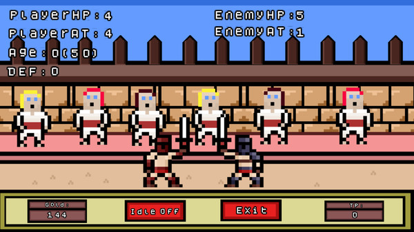 Screenshot z Gladiators IDLE