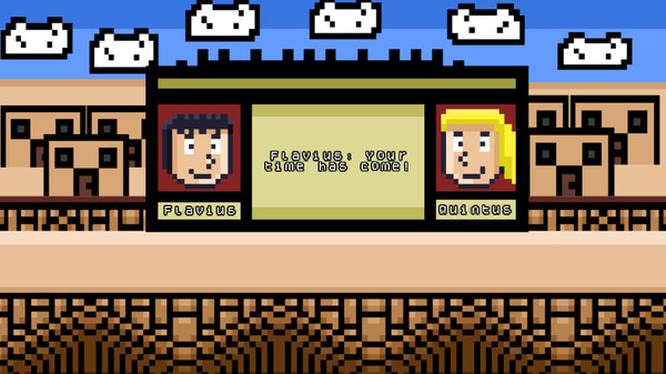 Screenshot of Gladiators IDLE gameplay showing in-action mechanics