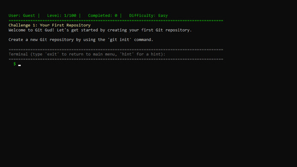 git gud game for Linux 1