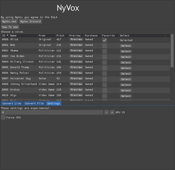 NyVox screenshot 4