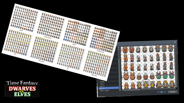 RPG Maker MZ - Time Fantasy Add-on: Dwarves Vs Elves