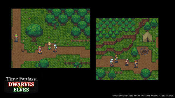 RPG Maker MZ - Time Fantasy Add-on: Dwarves Vs Elves