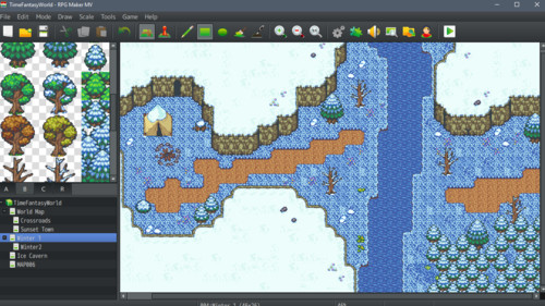 KHAiHOM.com - RPG Maker MZ - Time Fantasy: Winter Tiles