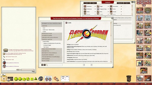 Fantasy Grounds - Flash Gordon Journey to the Center of Mongo Adventure