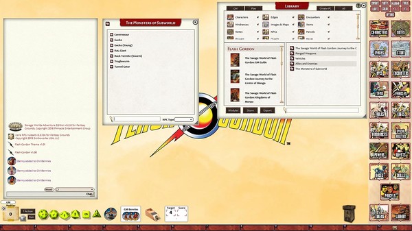 Fantasy Grounds - Flash Gordon Journey to the Center of Mongo Adventure