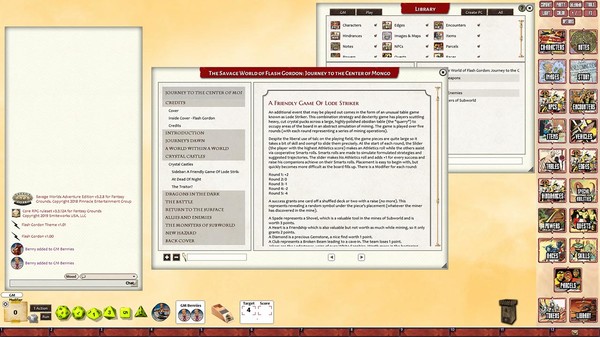Fantasy Grounds - Flash Gordon Journey to the Center of Mongo Adventure