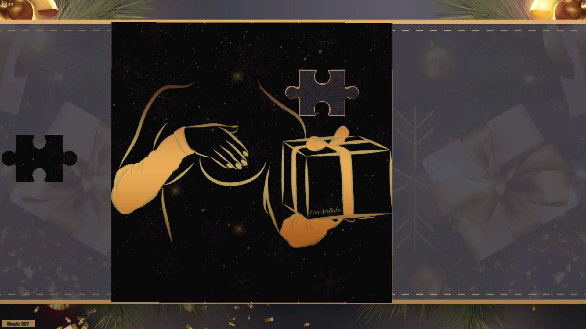 LineArt Jigsaw Puzzle - Erotica Christmas screenshot #3