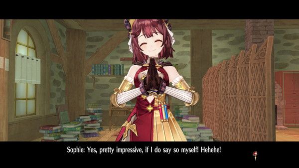 Screenshot of Atelier Sophie: The Alchemist of the Mysterious Book DX gameplay showing in-action mechanics