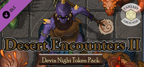 Fantasy Grounds - Devin Night Token Pack 150: Desert Encounters II Header Image