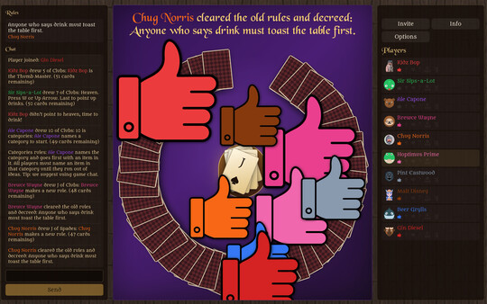 King's Cup: The online multiplayer drinking game — скриншот 1