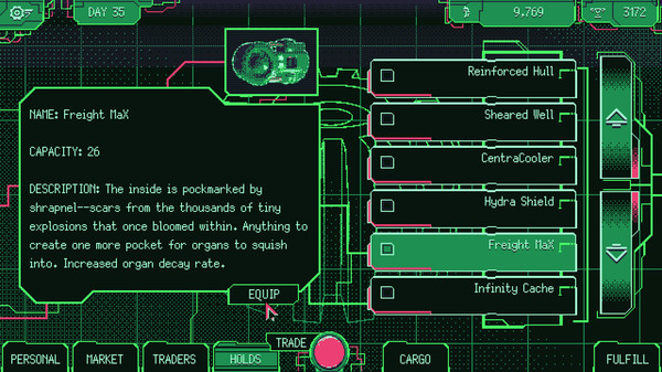 Space Warlord Organ Trading Simulator