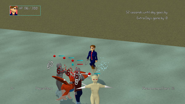 Screenshot of The Demon Rush: Legends Corrupt gameplay showing in-action mechanics