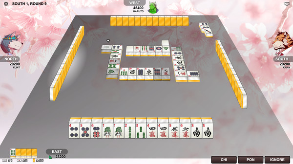 Screenshot z Kemono Mahjong
