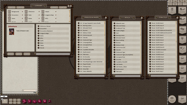 Fantasy Grounds - Tome of Beasts 2 Lairs