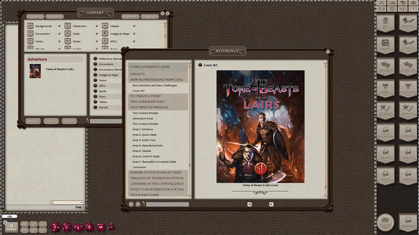 Fantasy Grounds - Tome of Beasts 2 Lairs