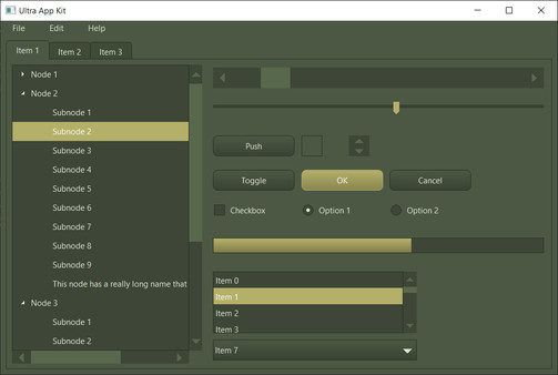 Screenshot z Ultra App Kit Screenshot z Ultra App Kit