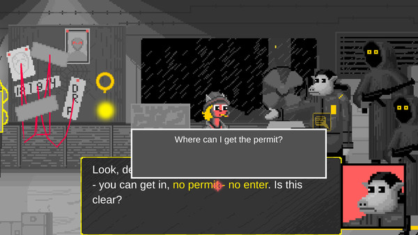 This rain will never end - noir adventure detective.