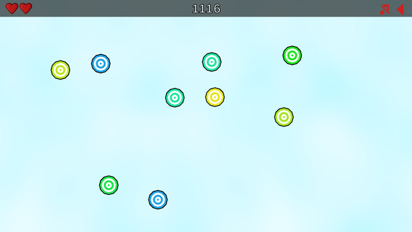 Screenshot of Tap Those Targets gameplay showing in-action mechanics