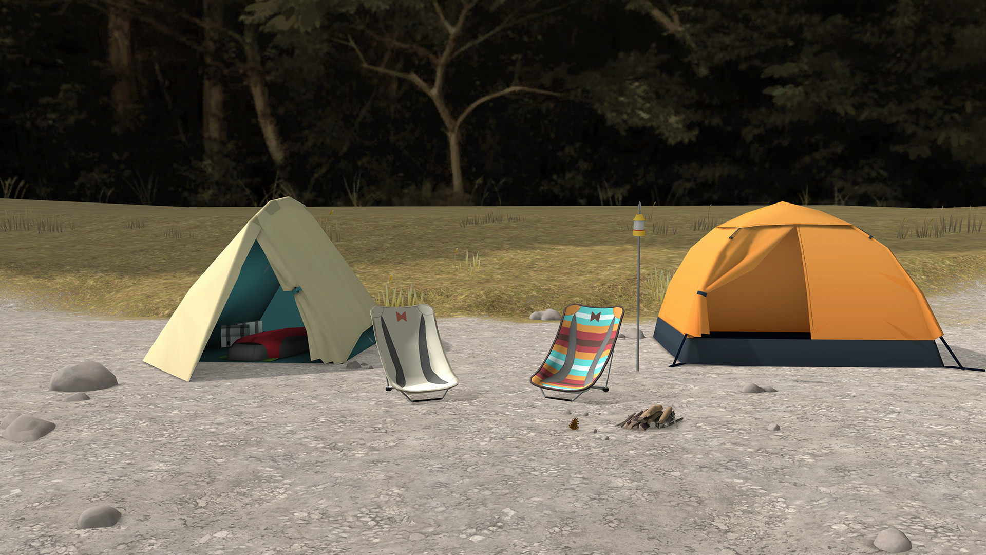 Laid-Back Camp — Virtual — Lake Motosu