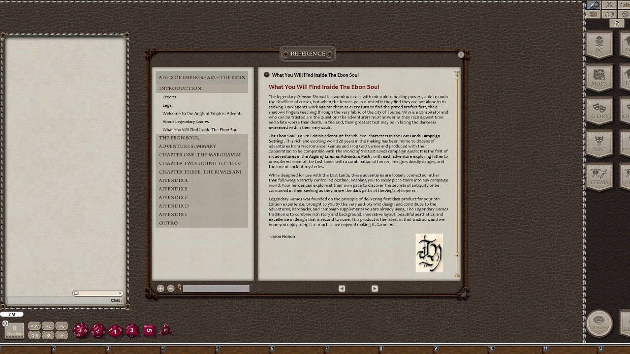 Fantasy Grounds - Aegis of Empires - AE2 - The Ebon Soul (5E) Featured Screenshot #1