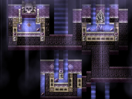 KHAiHOM.com - RPG Maker MZ - KR Elemental Dungeon Tileset - Dark Light Lightning Metal