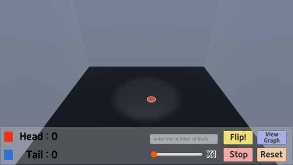 Coin Flipping Simulator for Probability and Statistics screenshot 2