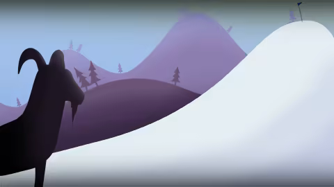 Иллюстрация из описания игры Goat over it