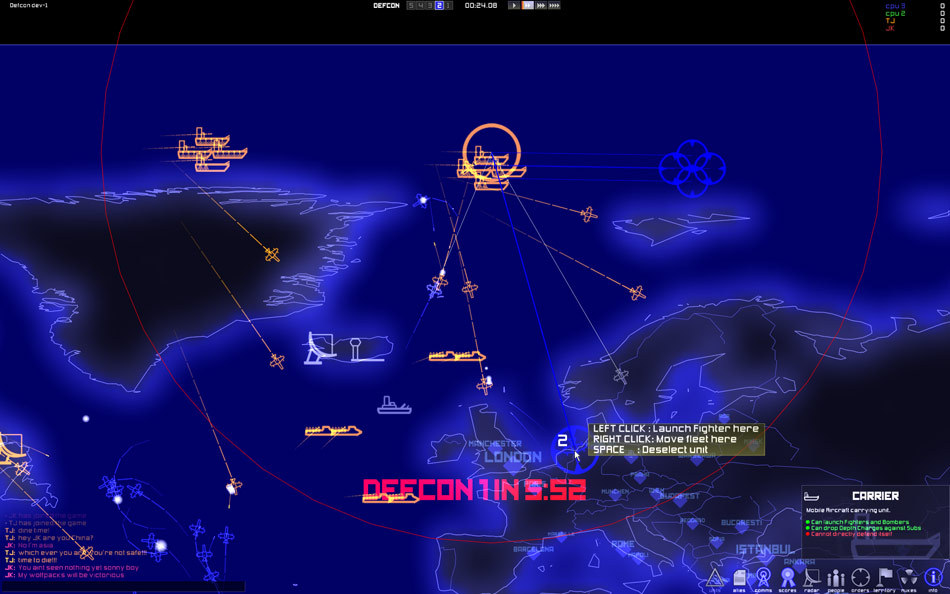 screenshot of DEFCON 3