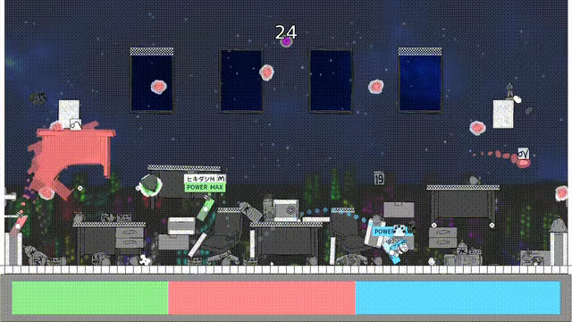 Cleaning Robot Match "Scatter Battlers" video 1
